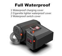 Chargeur Usb Étanche Pour Moto,Prise Adaptateur Secteur,Voltmètre,Affichage Numérique,Chargement Gps,Psp,Mobile,Matin,12v,24v