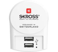 Chargeur Usb Européen (2xa) Chargeur - Chargeur 2 Ports Usb 2.4 A,Chargeur Mural Prise Italienne - Tension 100 V - 250 V