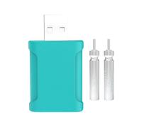 Chargeur USB Flotteur de Pêche - Chargeur Flotteur Electronique - Support USB CR425 pour Batteries Flotteurs Electroniques - Batterie Rechargeable CR425/LIR425 avec Lumière Lumineuse - Support