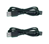 Chargeur USB For Tondeuse À Cheveux, Compatible Avec Kemei KM-1990, Câble De Chargement, Cordon D'alimentation, Accessoires, Prise UE, Adaptateur De Chargeur Universel(2 USB charging cable)