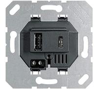 Jung Chargeur USB Voltking USB15CASW, 1 port USB Type A et 1 port USB Type C, Noir