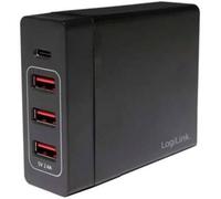 Chargeur USB LogiLink PA0122 Courant de sortie (max.) 10200 mA 4 x 3x USB-A, 1x USB-C® auto-détection