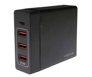 Chargeur USB LogiLink PA0122 Courant de sortie (max.) 10200 mA 4 x 3x USB-A, 1x USB-C® auto-détection