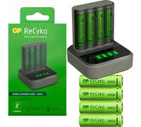 Chargeur USB M421+ Docking D451 + 4x ReCyko piles AA rechargeables