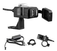 Chargeur USB Moto étanche - Adaptateur étanche Rapide,Port de Charge Moto - pour téléphone Mobile, GPS, Tablette Tactile, caméra, et pour Les modèles de Scooter et Moto