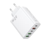 Chargeur USB Multiple Prise USB 65w 6 PortsUsb Chargeur Rapide avec Qc 3.0 Smart Charger Universel Adaptateur Secteur Chargeur pour 15 Pro Max 14 Plus 13 12 11 Se XR, Ipad, Samsung