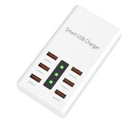 Chargeur USB Multiport à Six Ports, Charge Directe 2000 Ma, Blanc