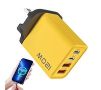 Chargeur USB mural | Adaptateur multiport avec prise, adaptateur stable et compact double PD et USB pour téléphones, appareils, maison et voyages