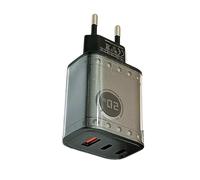 Chargeur USB mural - Charge rapide 20 W avec plusieurs ports | Chargeur adaptateur de prise murale pour téléphone portable appareil électronique portable tablette voyage maison