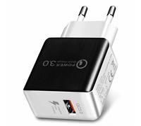 Chargeur USB mural QC3.0, 2 pièces, prise ue, Charge rapide, adaptateur d'alimentation mural, pour Samsung Xiaomi Huawei