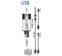 Chargeur Usb Optimate Avec Moniteur De Batterie, Plug Sae (No 100), 2400ma