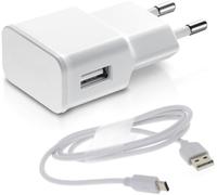 Chargeur USB Original 2A + Câble USB-C 1m pour Samsung Galaxy A54 - A14 - A34 - A23 - A52s - A53 - A33 - A13 - A22 - A04s