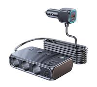 Chargeur USB pour allume-cigare de voiture - Adaptateur polyvalent pour allume-cigare | Séparateur de chargeur de voiture portable | Diviseur de prise pour voiture | Chargeur de voiture USB |