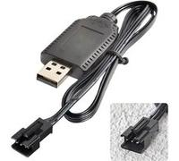 Chargeur USB pour Batteries LiPo 7,4V 2S Connecteur SM-3P Chargement Sécurisé et Polyvalent Léger et Portable Compatible avec Voiture/Drone/Bateau RC, Noir Noir G