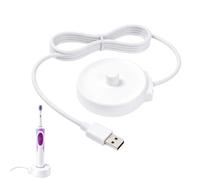 Chargeur USB pour brosse à dents électrique Oral-B D12 Pro Smart Genius | Base de charge inductive - Station de charge de voyage - Accessoire portable - Compatible Braun Oral-B - Port USB