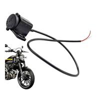 Chargeur USB pour Moto | Adaptateur USB étanche à la pluie pour prise de courant 12 V | Conception robuste et sécurisée pour UNE Charge Rapide en Route, idéal pour motos, scooters et VTT, Protection
