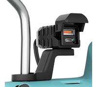 Chargeur USB pour moto - Connecteur ABS standard 90G étanche | Prise de guidon avec deux sorties rapides, alimentation téléphone de navigation, support de véhicule | Moto Tricycle Voiture de plage