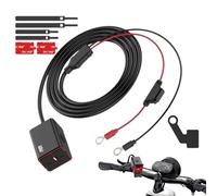 Chargeur USB pour Moto Étanche - Chargeur USB-C Étanche - Antivibrations Résistant aux Chocs - Accessoires Moto Polyvalents pour Randonnée, Trajets Courts et Usage Quotidien