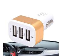 Chargeur USB pour voiture - Adaptateur de charge mobile multi-appareils à 3 ports, alimentation automobile haute vitesse | Système de flux d'air optimisé pour smartphone, tablette, ordinateur portable