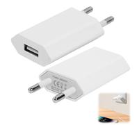 Chargeur USB, Prise USB Secteur, Adaptateur de Prise Universel 5V 1A Embout Chargeur, adapté aux Voyages Compatibilité avec Phone Galaxy Xiaomi Écouteurs Tablette (2 Packs)