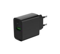 Chargeur USB rapide - - 2 ports - 20W - QC 3.0 - PowerDelivery - Noir