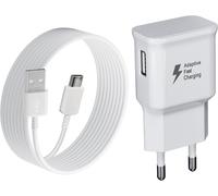 Chargeur USB Rapide avec Câble USB C 2M pour Samsung Galaxy S21 S20 S10 S9 S8 Plus A13 A14 A15 A20 A23 A25 A33 A34 A35 A40 A52 A53 A54 A55 M54 M53 M34 M33 M14 M52,Xiaomi,Redmi,Chargeur Type C
