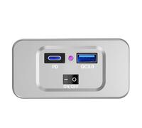 Chargeur USB RV | Flame-Retardant ABS, 12-24 V, 5 V/9 V/12 V Output | USB Car Charger With PD & QC3.0, Compatible avec voitures, Buses, RVs, And Boats | Fast Charging, Automotive ÚSB Adapter