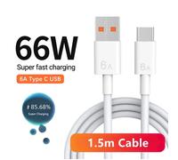 Chargeur USB Super rapide 66W, pour Huawei Mate 40 50 P50 P60 Nova 10 Honor 90 100 X8b Magic 5 Lite 6 Pro Type C, câble de