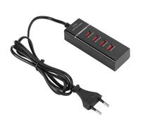 Chargeur USB - Tbest - Chargeur Universel 4 Ports - Charge Rapide 3A - Protection de Circuit - 100-240V
