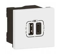 Chargeur USB Type A + USB Type C - Mosaic Link LEGRAND