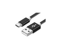 Reekin Chargeur USB Type-C - 1,0 mètre Noir-Nylon