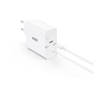 CHARGEUR USB TYPE C BLANC 65W