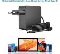 Chargeur USB type-c pour APPLE ASUS .... 65W Charger QC3.0, USB TYPE C Chargeur USB C Adaptateur Secteur Type C pour Macbook