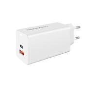 Chargeur USB Type C + USB A 65 Watts Power Delivery Blanc