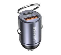 Chargeur USB - Usams - C38 - Type-C - Charge rapide - 30 W pour voiture