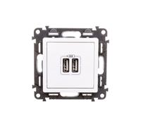 VALENA LIFE Chargeur avec 2xUSB Femelle Blanc 753112