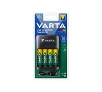 - Chargeur Value Quattro pour 1 à 4 batteries AA ou AAA - inclus 4 Accus 2100 mAh pré-chargés