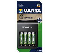 Chargeur VARTA LCD Plug + 4 piles AA - 57687101441