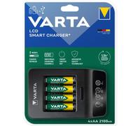 Chargeur Varta LCD Smart Charger+ avec 4 piles AA 2100mAh