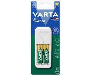 Chargeur Varta Mini avec 2 piles AA 2100mAh