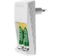 Chargeur VARTA Mini Charger blanc équipé AAA