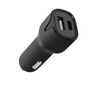 Chargeur Voiture 12 Watts Double Port USB et USB-C 2.4A Noir
