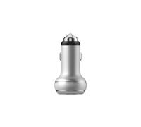 Chargeur voiture 2,4 A Devia Thor Dual USB Argent - Marteau d'urgence