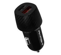 Chargeur Voiture 20W Double Sortie USB QC 3.0 + USB-C Power Delivery Akashi Noir