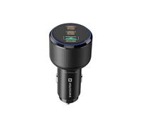 Swissten Chargeur voiture 2x USB-C Power Delivery 95W et USB 3.0 Quick Charge 30W Noir
