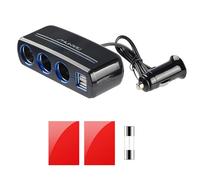 Chargeur Voiture, 3 Prises Allume Cigare Adaptateur, 120W 12V/24V Chargeur Voiture USB C, Chargeur Allume Cigare USB C Rapide pour Téléphone Portable Tablette, GPS, Dash Cam
