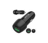 UNITEK Chargeur auto P1400A 38W USB-A & USB-C PD QC3.0 12-24V Noir