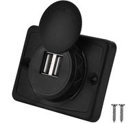 Chargeur Voiture Allume Cigare Usb, 12V 3.1A 2 Ports Usb Charge Rapide Usb Câble De Chargeur Adaptateur Panneau De Chargement Connecteur Pour Navires Yachts Camping-Cars Autobus