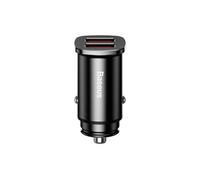Baseus Chargeur voiture Allume-cigare Square – 2x USB QC 3.0 30W – Noir