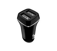 Chargeur Voiture avec 2 Ports USB-A Léger et Compact Noir